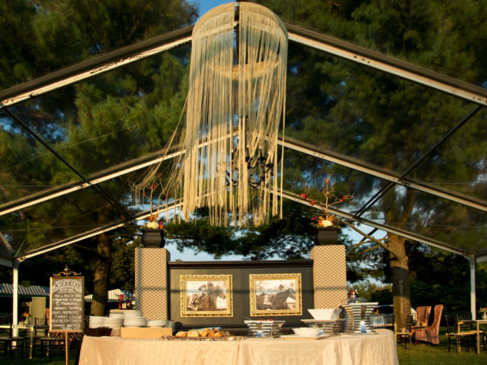 Tent on Racetrackelite Club lawn